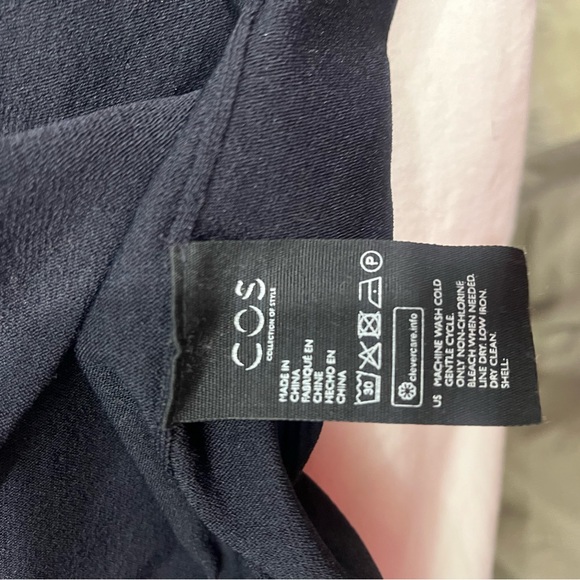 Cos Fitted Navy Dress 0 - Picture 2 of 4